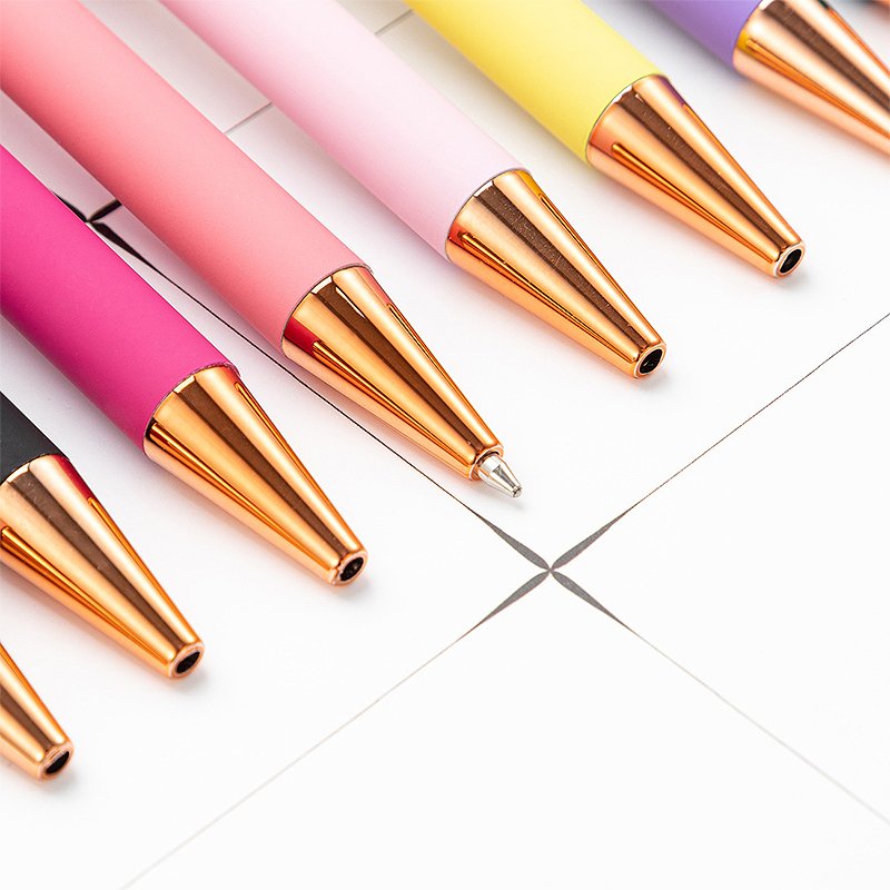 Wholesale New Custom Logo Stylus Ball Point Gel Pens With Advertising Luxury High Quality Aluminum Metal Ballpoint Pen