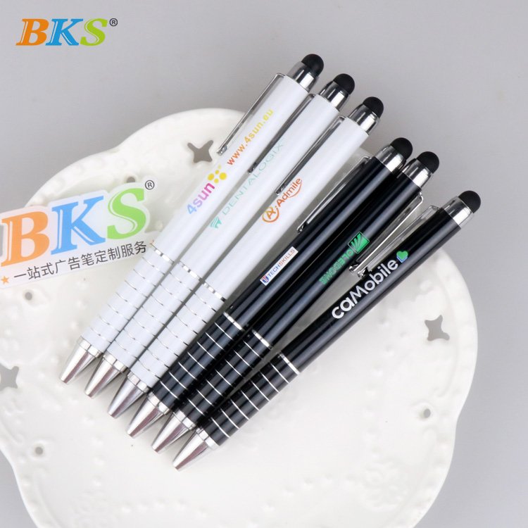 Wholesale Promotional 1.0mm Ballpoint Pens Custom Logo Printed Low Price Metal Body Novelty Banner Design Gifts