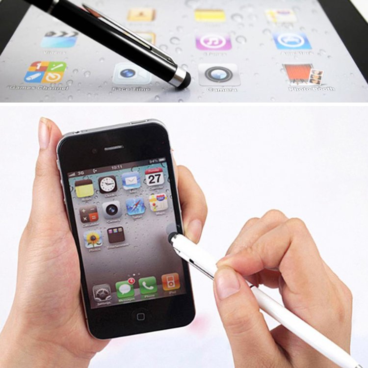DR001-BP-03 Custom Logo Metal Super Thin Ballpoint Touch screen Stylus Pen Promotional Items