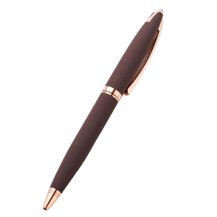 Promotional Yellow Metal Ballpoint Pen with Custom Logo Cheap Stylus Pen for Business Novelty Plastic Body 0.7 mm Writing Width