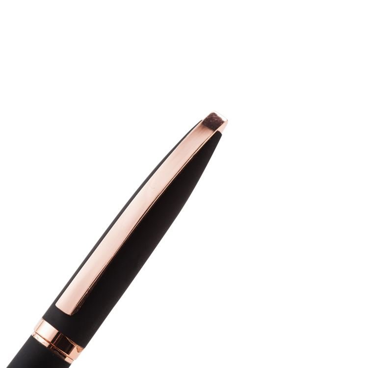 Promotional Yellow Metal Ballpoint Pen with Custom Logo Cheap Stylus Pen for Business Novelty Plastic Body 0.7 mm Writing Width