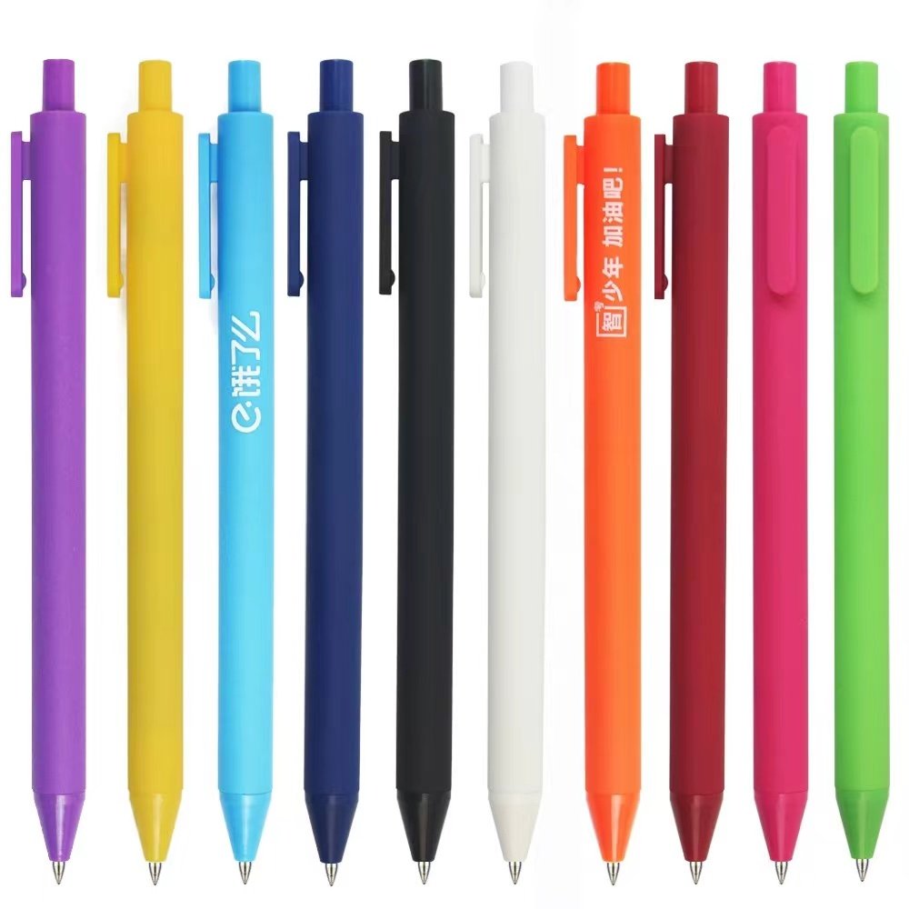 cheap hot promotion promotional cheap plastic gel ink roller ballpoint pens with custom logo