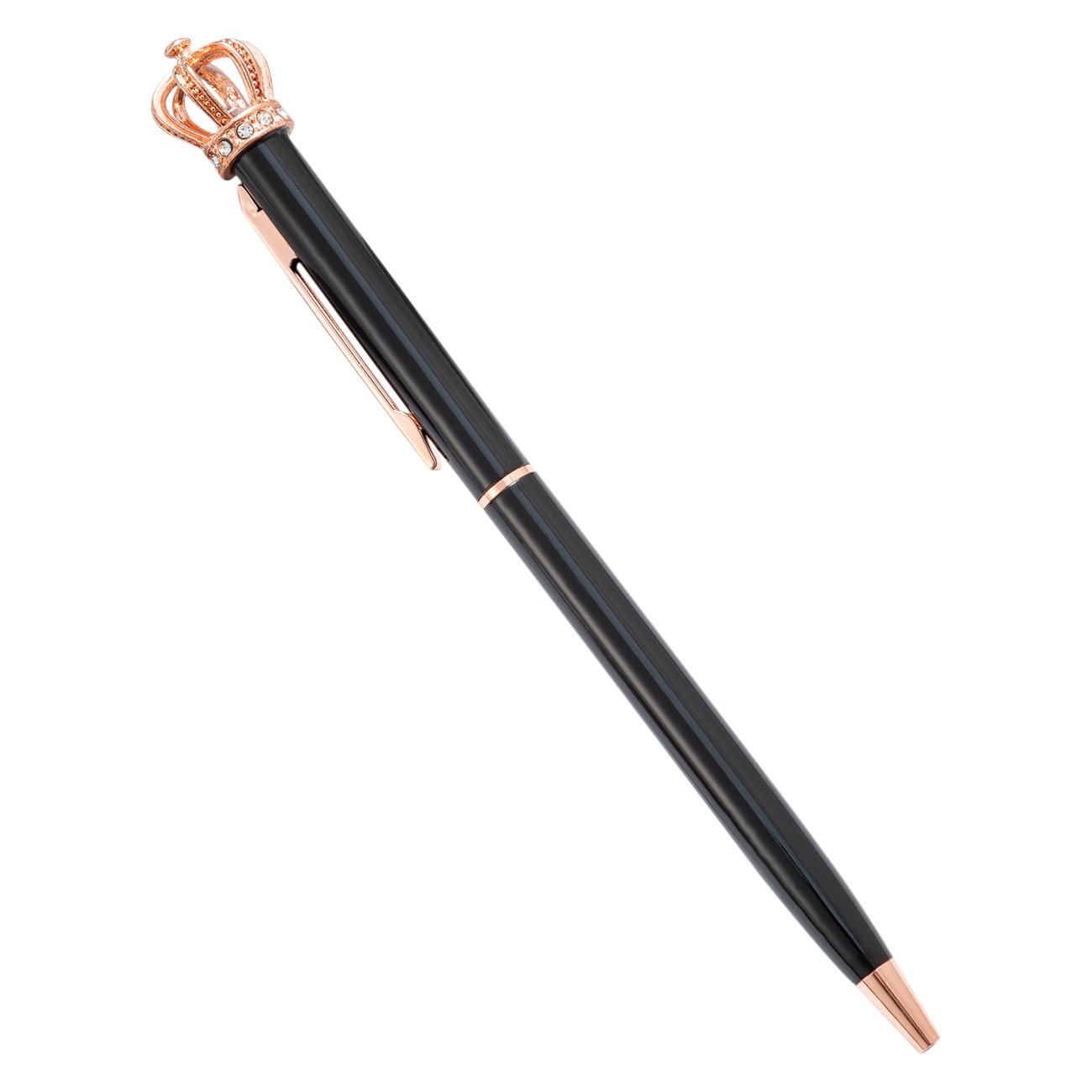 Crown Pens With Custom Logo And Crystal Luxury Ink Ballpoint Beautiful Royal Pink Personalized Crown metal Pen