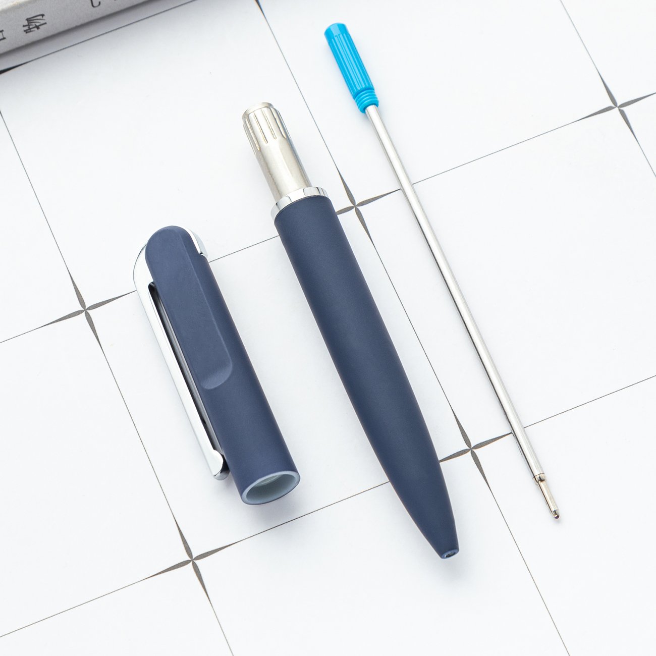JH Customized Business Metal Pens High-end Rubberized Office Used Ballpoint Pens