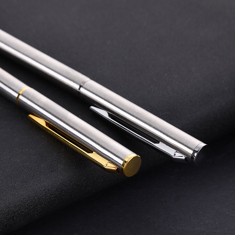 New Hot Sale White Metal Pens Slim Twist Ballpoint Pen for Hotel Wedding Gift Pen Custom Logo Accepted Stylo