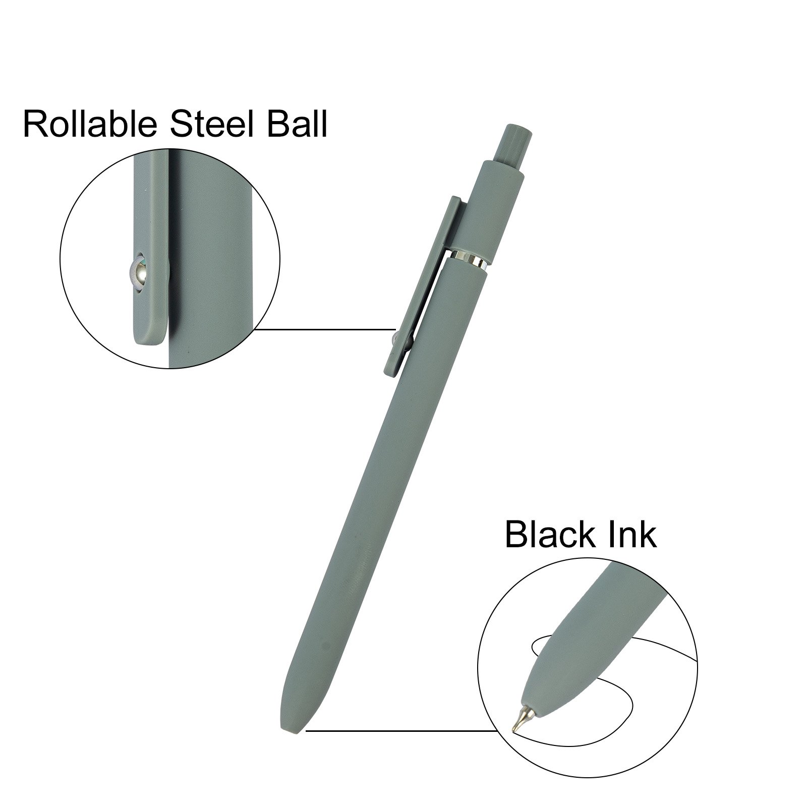 0.5 cm 6 Color Ballpoint Pen Fine Nib Smooth Writing Pen Retractable Gel Pen Suitable For Office School Supplies