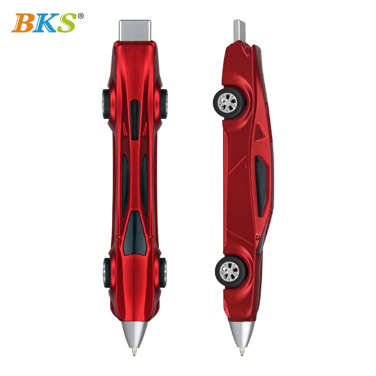 Promotional ads popular car pen colorful novelty kids pen plastic ballpoint pen with Logo