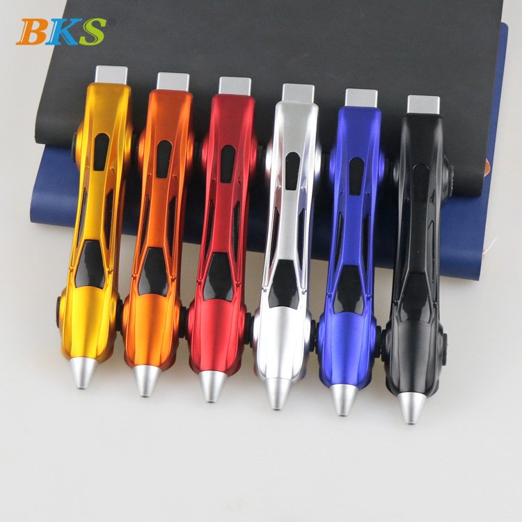 Promotional ads popular car pen colorful novelty kids pen plastic ballpoint pen with Logo