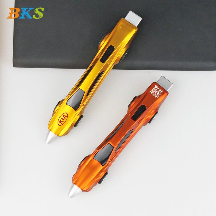 Promotional ads popular car pen colorful novelty kids pen plastic ballpoint pen with Logo