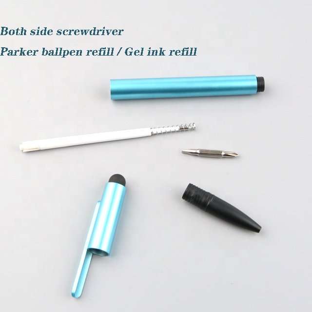 Ready To Ship Tool Pen Plastic Multi Function 3 in 1 Screwdriver Pen Touch Stylus Ball Pen