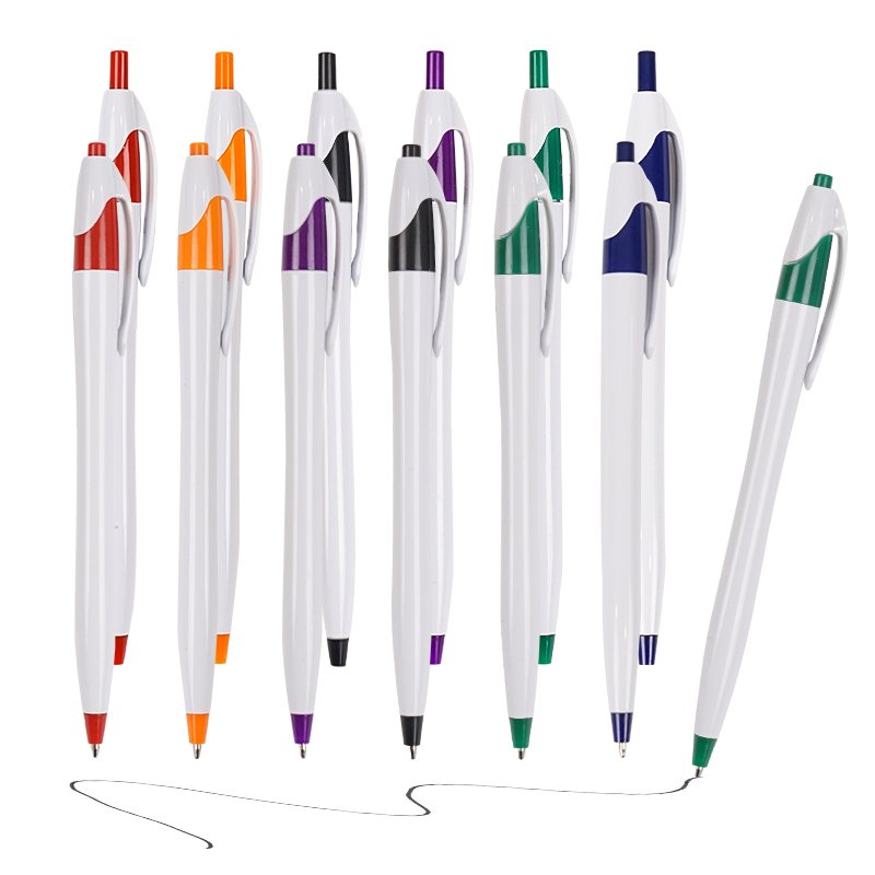 Promotional Customized Smooth Writing Ball Pen With Logo Click Plastic Gift Ballpoint Pens with Logo