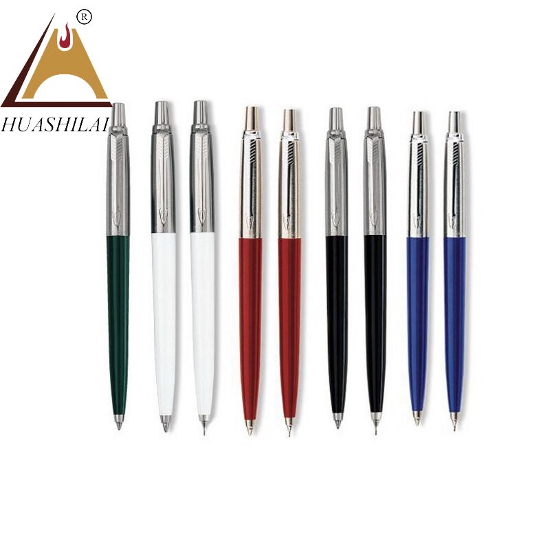 Promotional metal sonnet jotter ballpoint pen with customized company logo white retractable ball pen