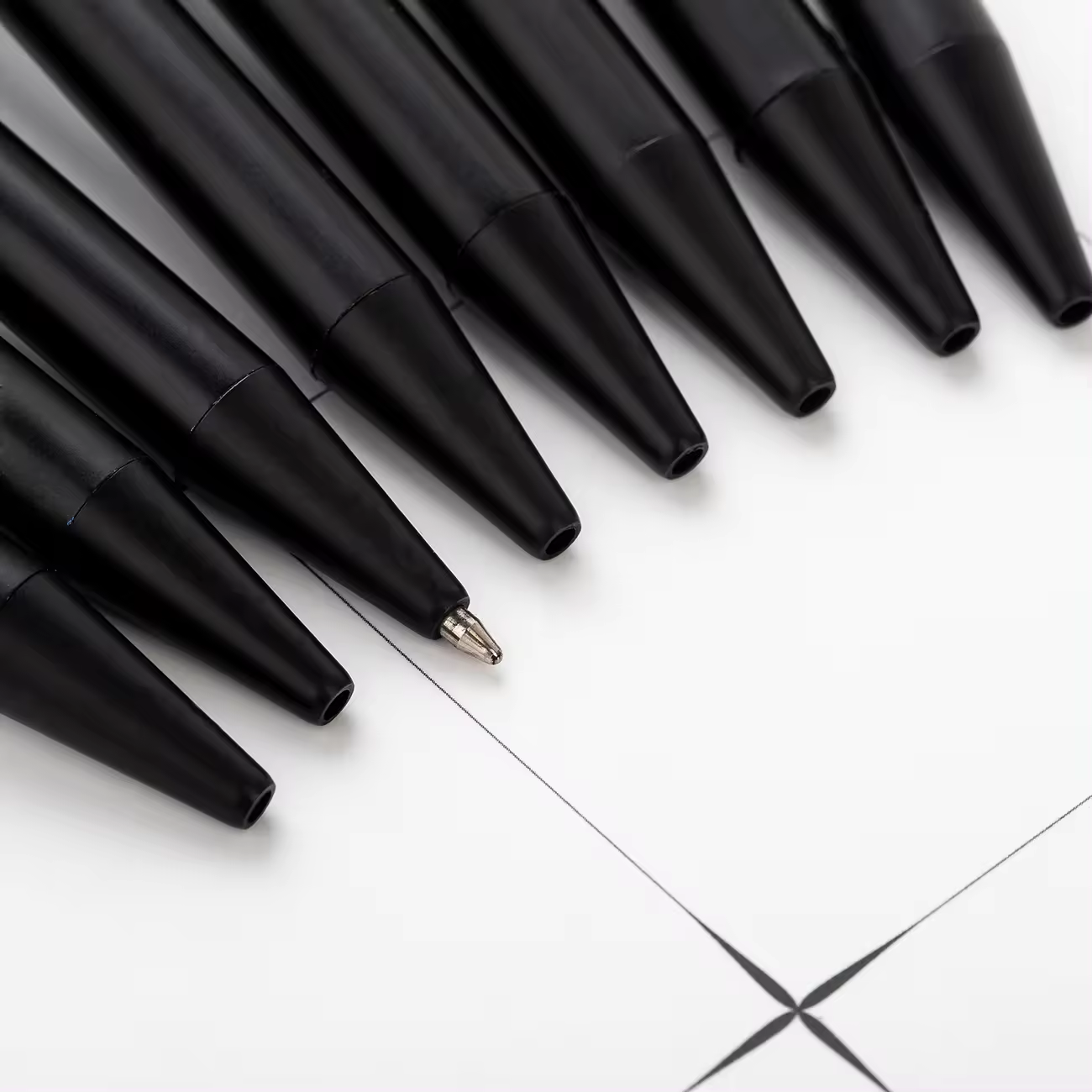 Low Price Wholesale Office Stationery Supplies 1.0 mm Plastic Black Soft Touch Screen Pen 2 In 1 Ballpoint Pens With Logo