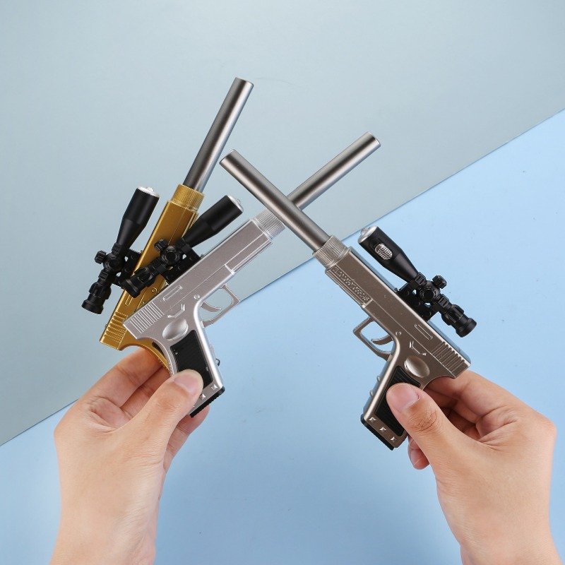 School Stationery Creative Pistol Gel Pen Kids Literary Gift Luminous Light Pistol Pen Boy Party Funny Toys