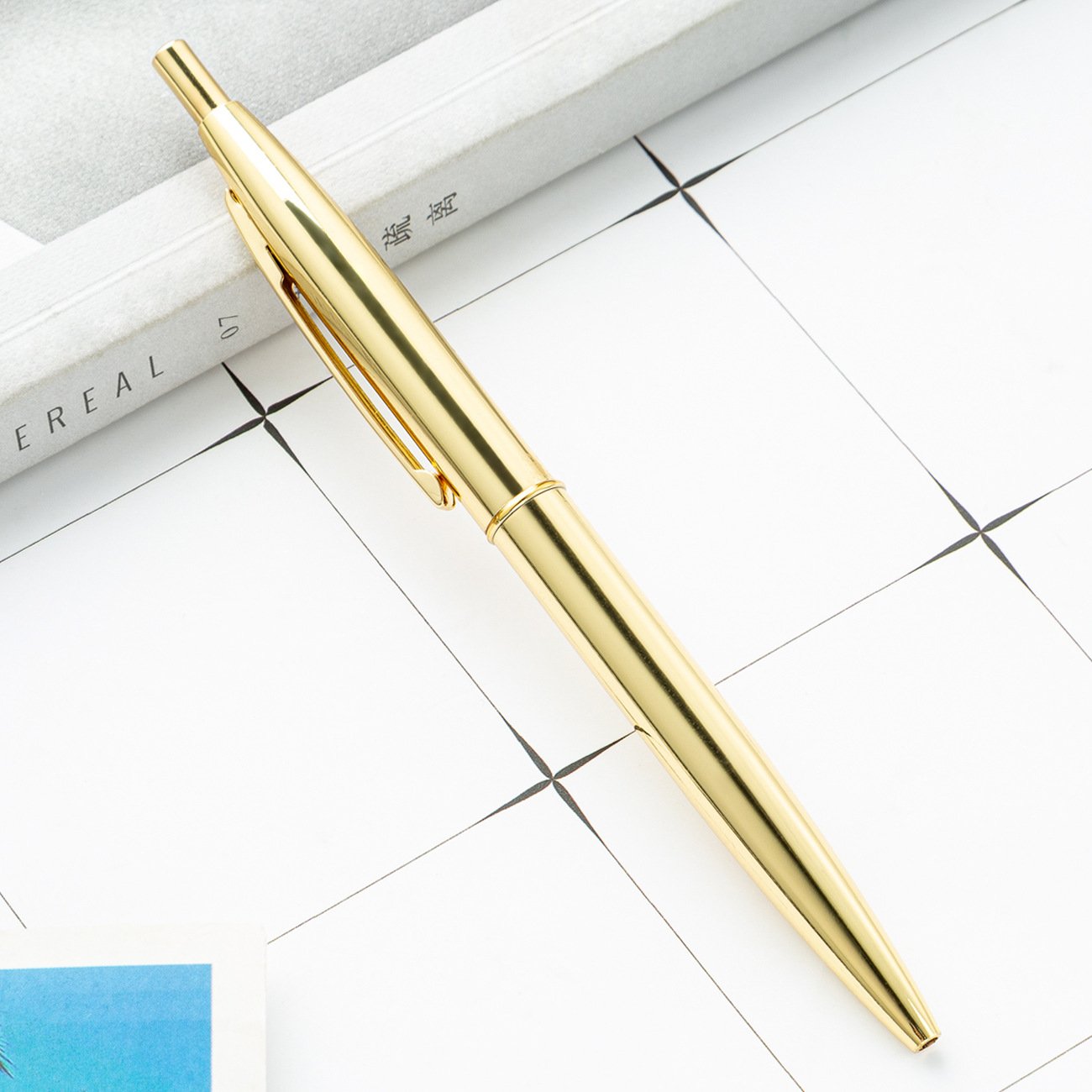 Wholesale Multi-Color Ballpoint Pen Office Promotion Use Metal Stylo with Custom Logo Printing Advertising Pen for Gift
