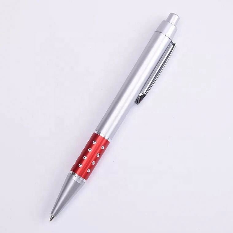 New design promotional pencustom luent writing decorative plastic advertising ballpoint pen