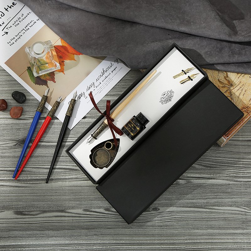 English calligraphy pen students adult calligraphy calligraphy pen special high-end art art word glass comic pen