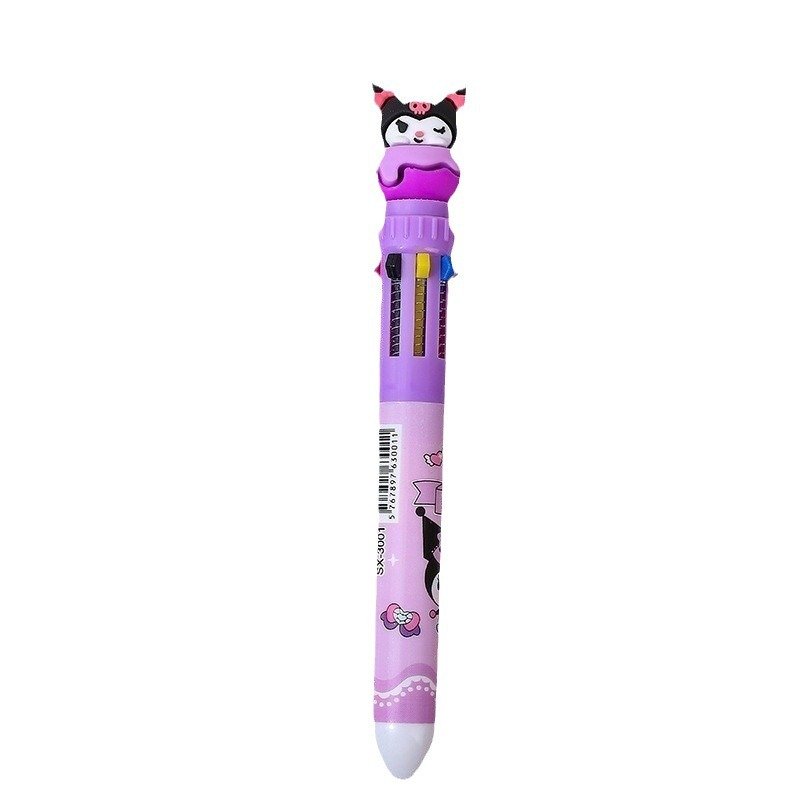 School Stationery Kuromi pen, 10 colors KT melody ballpoint pen, Cute KT Kuromi ballpoint pen