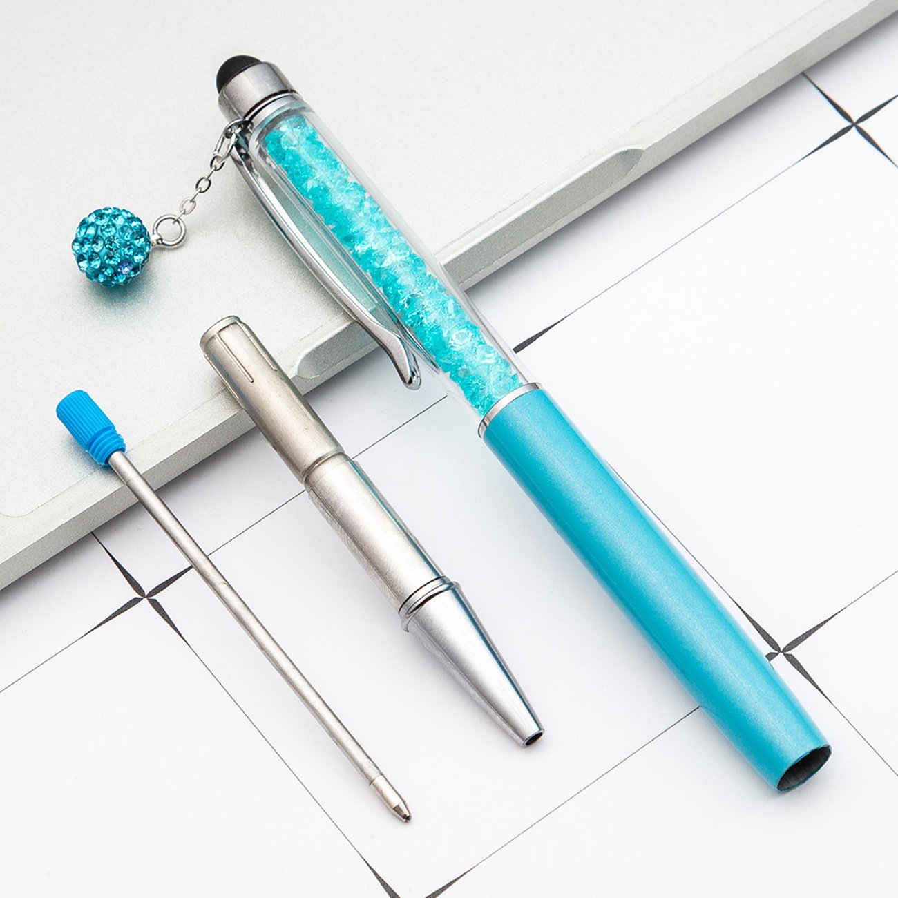 Wholesale Metal Ballpoint Pen with Various Diamond Ring Creative Ballpoint Pen With Stone Diamond Promotional Ball Point Pen Wit
