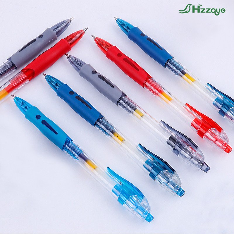 Durable Soft Touch Rubber Coated Smooth Writing Colored Ink Smooth 0.5mm Click Gel Pen