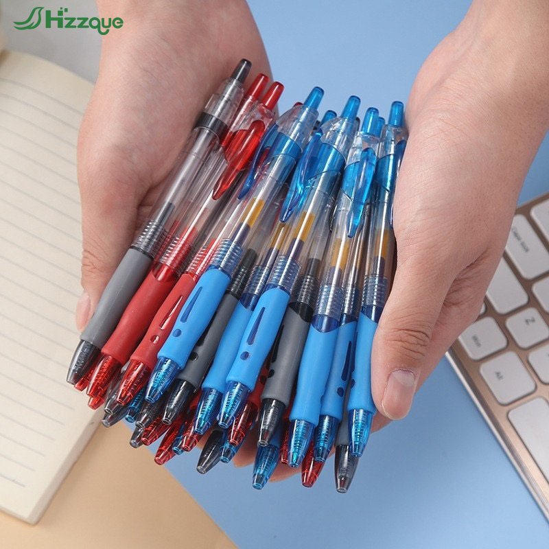 Durable Soft Touch Rubber Coated Smooth Writing Colored Ink Smooth 0.5mm Click Gel Pen