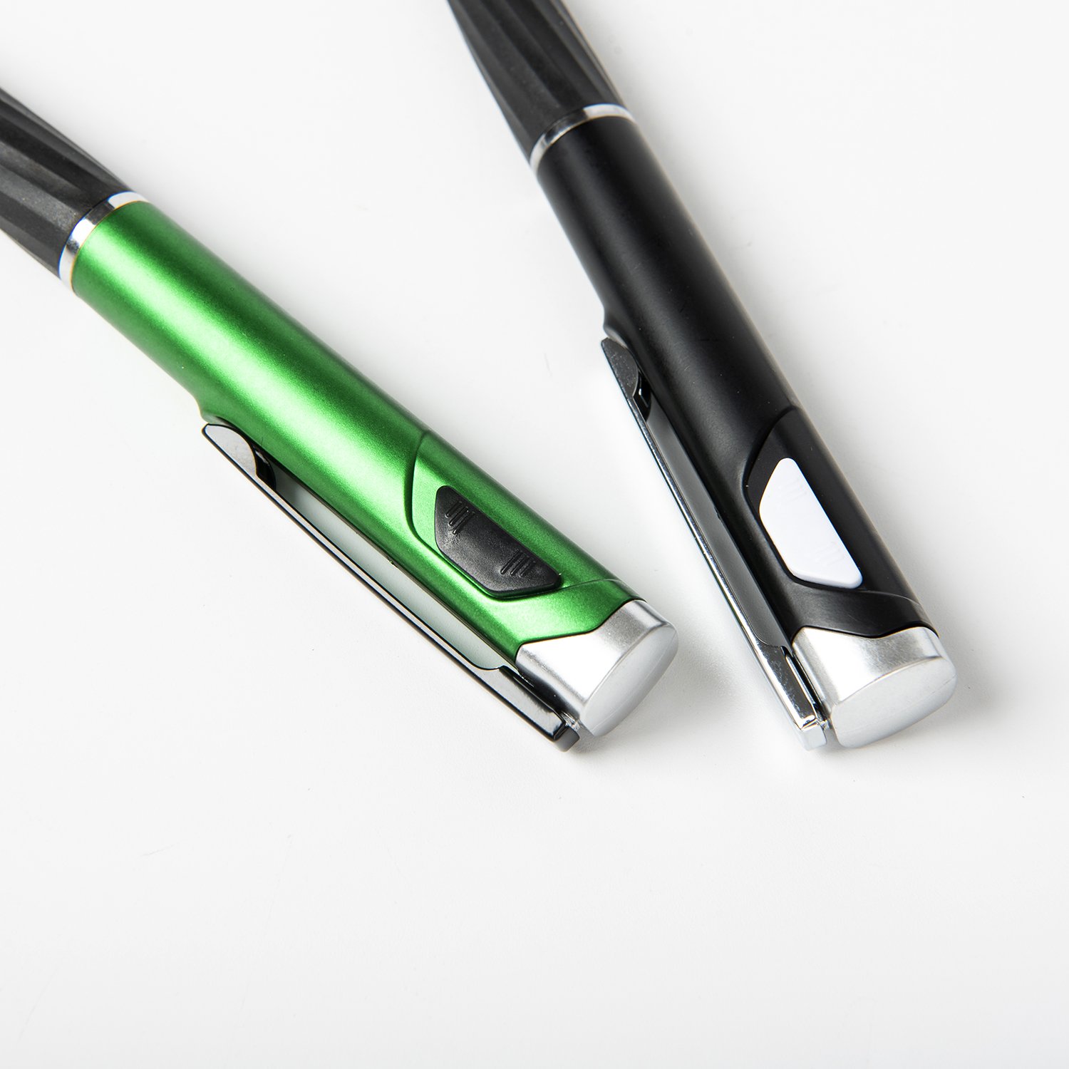 Popular Design Versatile Use Plastic Red Blue Green Black 1.0mm Width Sophisticated Led Light Ballpoint Pen With Customized Logo