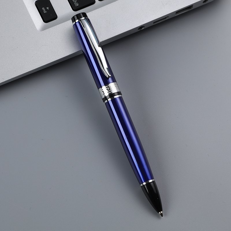 Factory Wholesales Brand Bule Ballpoint Ball Pen High Quality Luxury Customized Logo Advertising Promotional Metal Ballpoint Pen