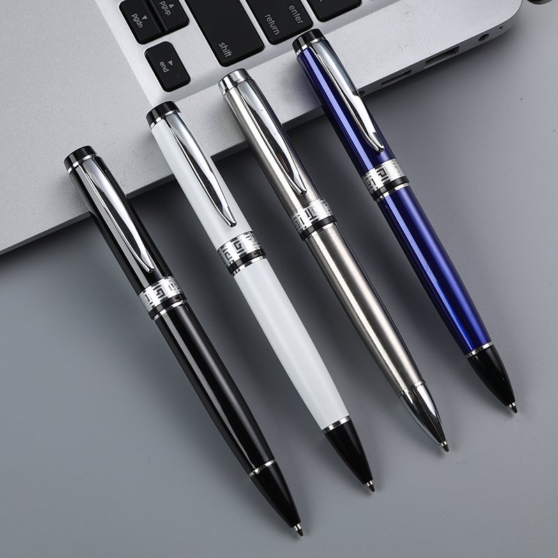 Factory Wholesales Brand Bule Ballpoint Ball Pen High Quality Luxury Customized Logo Advertising Promotional Metal Ballpoint Pen