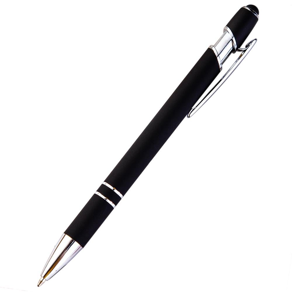 Hot Selling Promotional New Multifunction Ball Stylus Soft Touch Screen Pen 2 In 1 With Custom Logo Metal Ballpoint Pens
