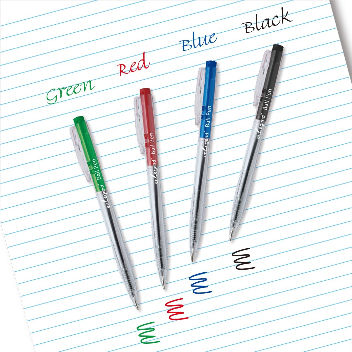 Ball Pen Plastic with Customized Logo Ballpoint Pen Office & School Pen Customized Acceptable 0.7 mm