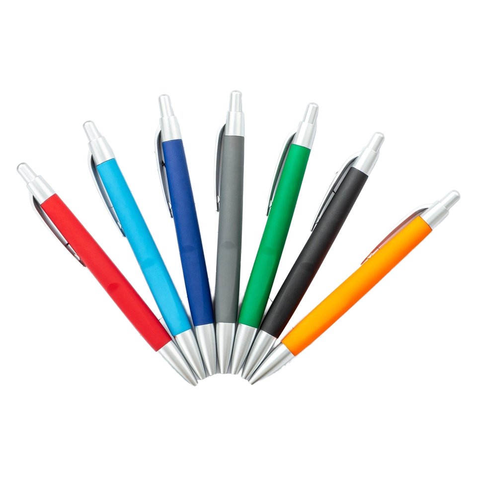 New Arrival Custom Logo Recycled Ballpoint Pen Soft Rubber Stylo for Advertising for Promotion Gifts