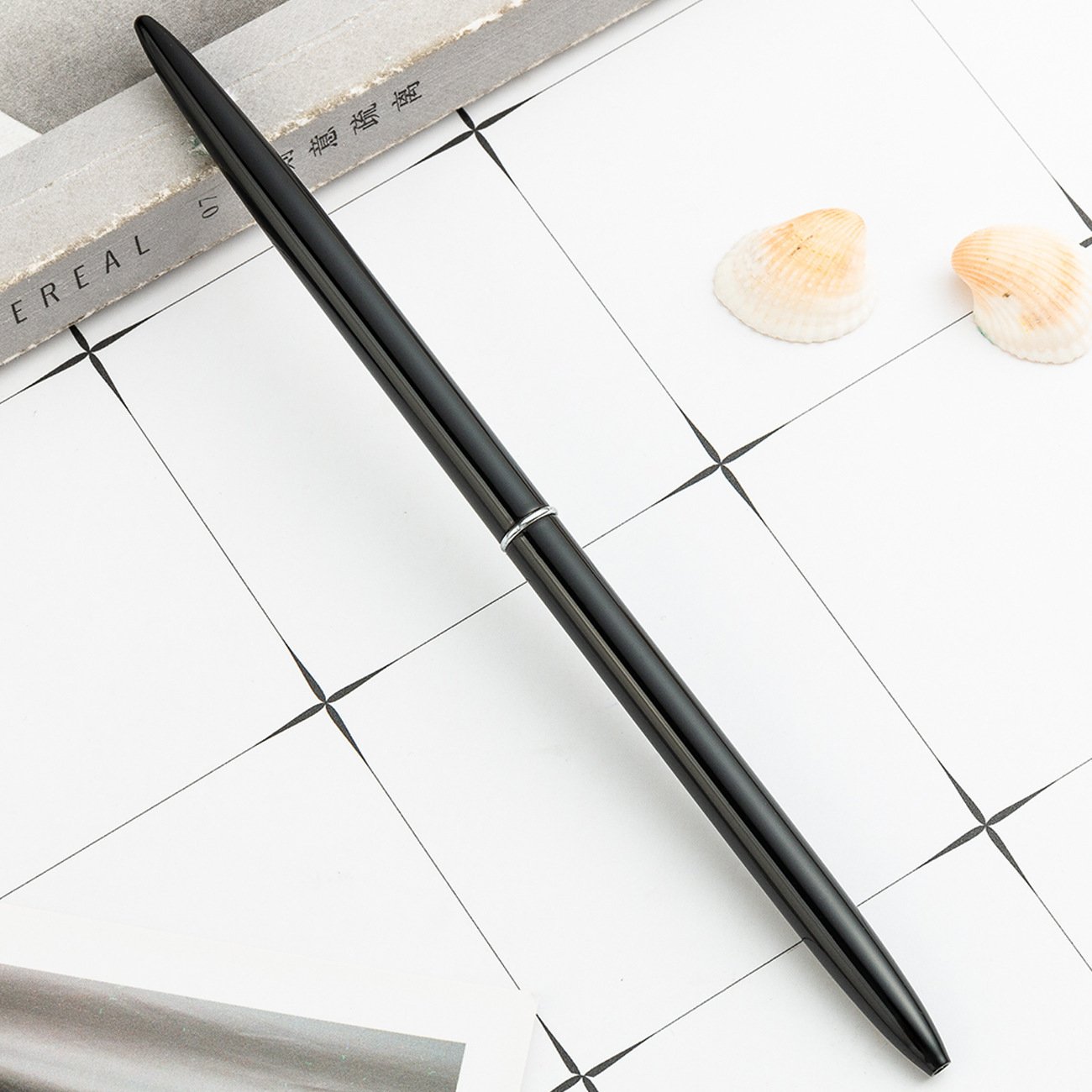 High Quality Slim Metal Ballpoint Pen Twist Open Unique Premium Promotion Golden Ballpoint Slim Pens Custom Logo Gift