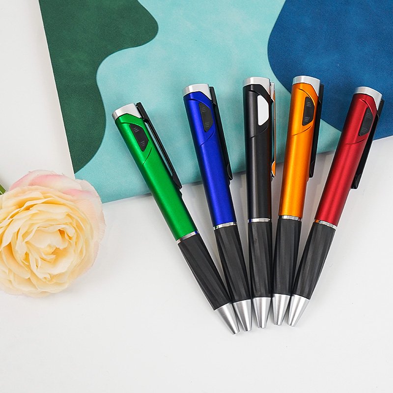 Customized Led Laser Light Up Ball Ballpoint Pen With Personalized Light Ball Pens Custom Logo Engraved