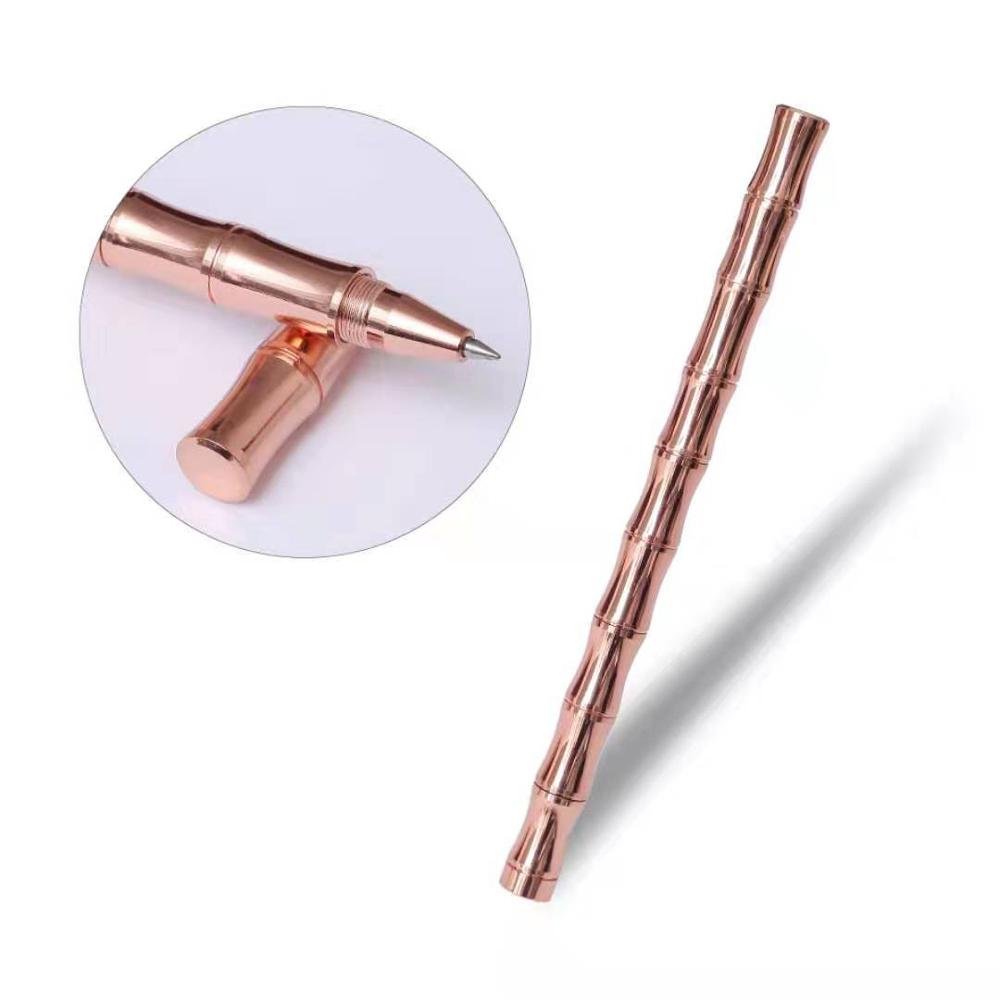 New Arrival Stationery lapiceros China Pen Factory Metal Bamboo Gel Join Brass Copper Roller Ball Pen