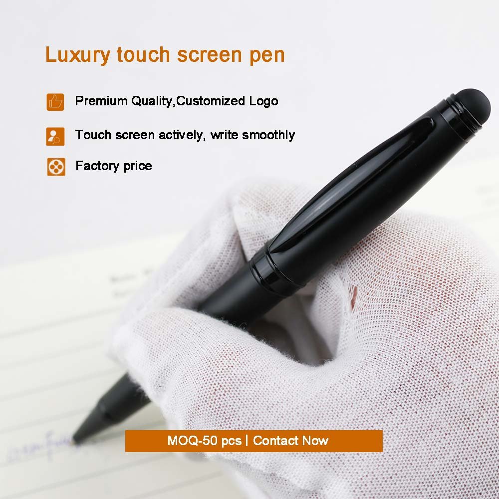 GemFully new products 2023 popular metal pen smooth ballpoint pen black for doctors gift