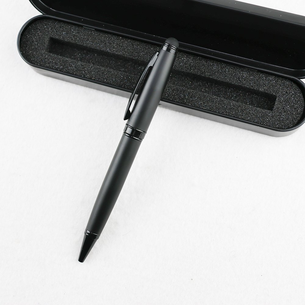 GemFully new products 2023 popular metal pen smooth ballpoint pen black for doctors gift