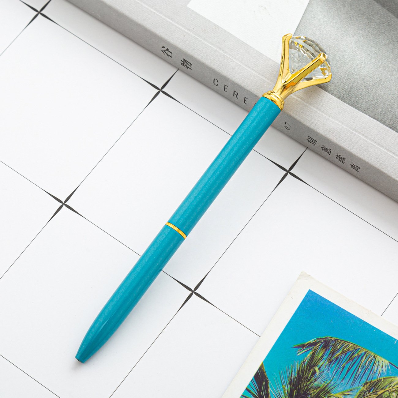 Hot Sell Best Quality Promotional Pen Personalized Ball Pen Diamond Crystal Metal Ballpoint Pen For Gift