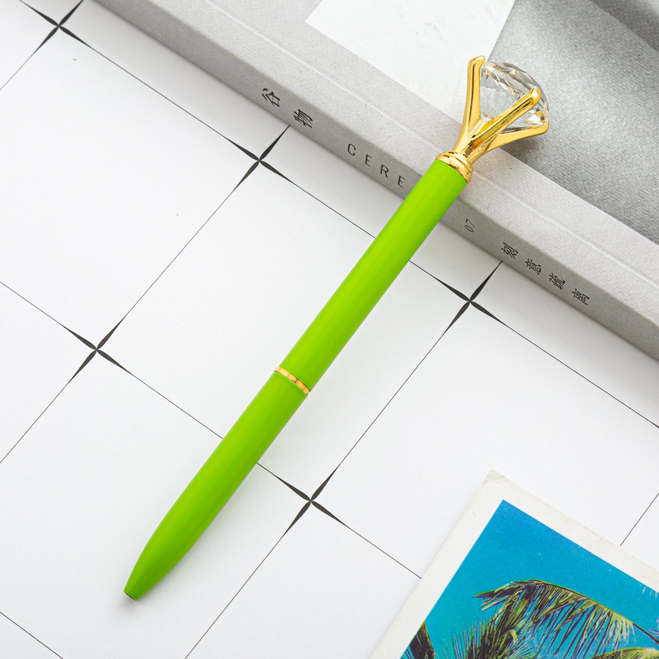 Hot Sell Best Quality Promotional Pen Personalized Ball Pen Diamond Crystal Metal Ballpoint Pen For Gift