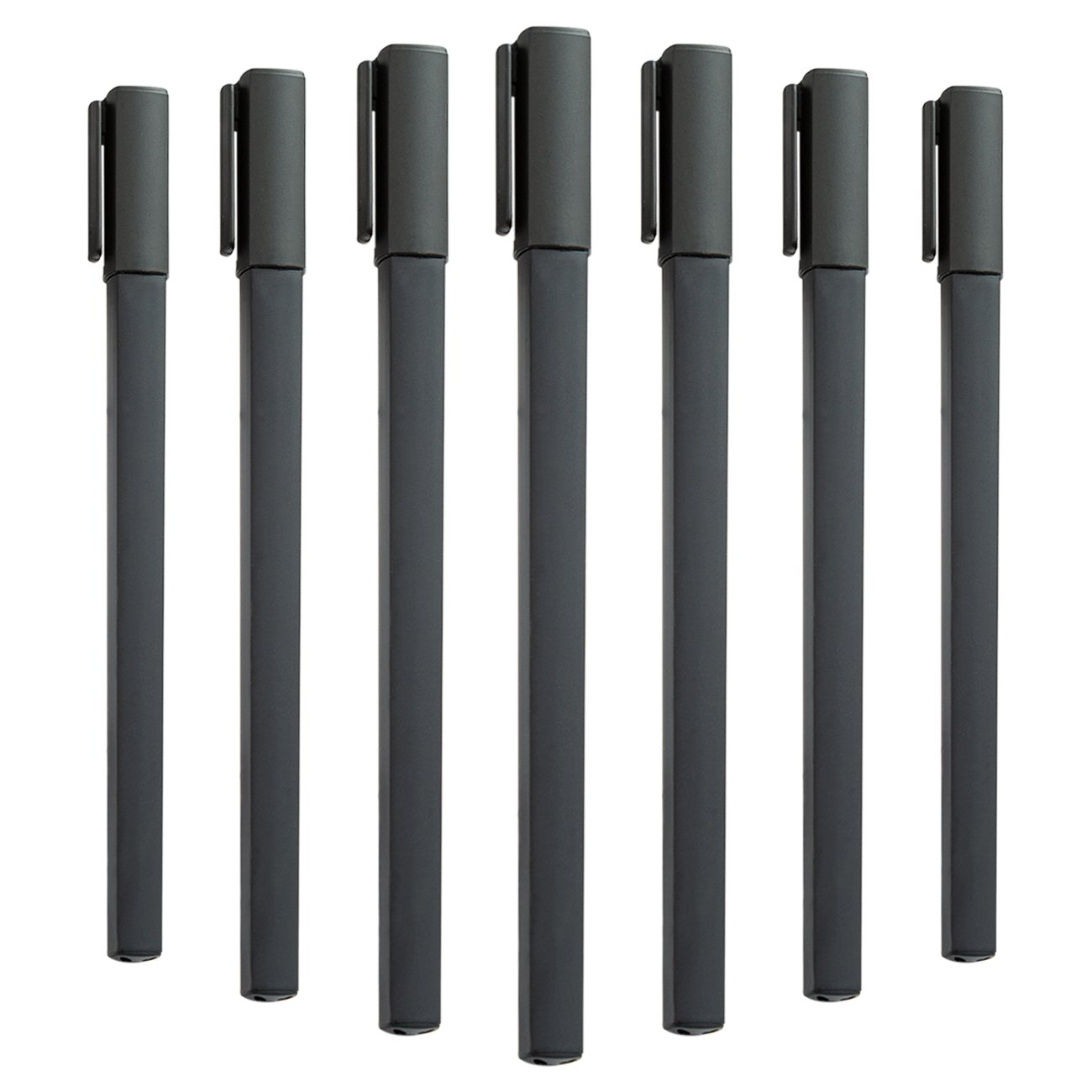 Wholesale Custom Logo Black Square Rubber Ballpoint Pen Customised Stationery for Gifts