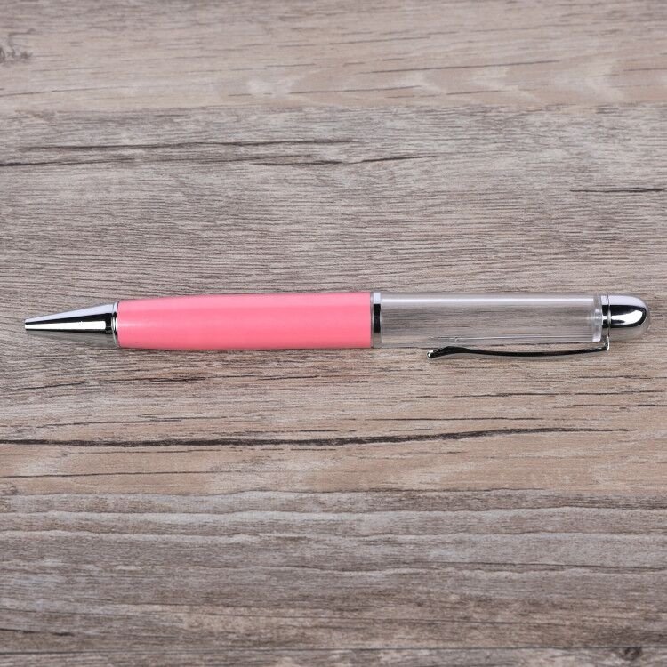 2020 Hot Sales Coarse Fat Empty Tube Ballpoint Pen YiWu Color Rose Gold DIY Can Filling Glitter Chubby Floating Ball Pens