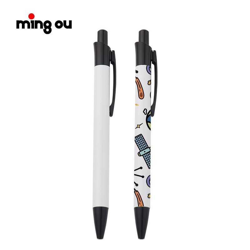 Writing Metal Luxury Sublimation Blanks Custom Pens Retractable press Sublimation ballpoint pens