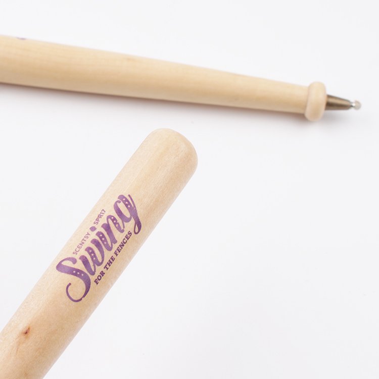 8" long creative promo souvenir pen custom Wooden Baseball Bat Pen