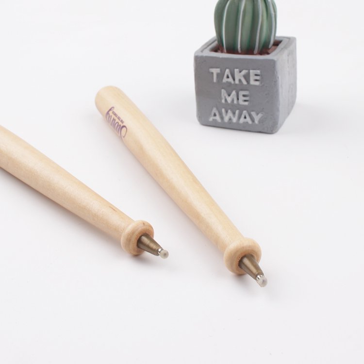 8" long creative promo souvenir pen custom Wooden Baseball Bat Pen