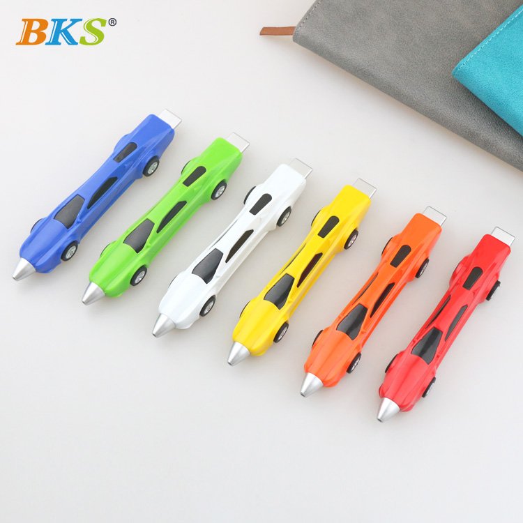 Promotional Hot Sale Custom Logo Car Pen Novelty Stationery Ballpoint Pen Perfect Gift for Kids Made of Plastic