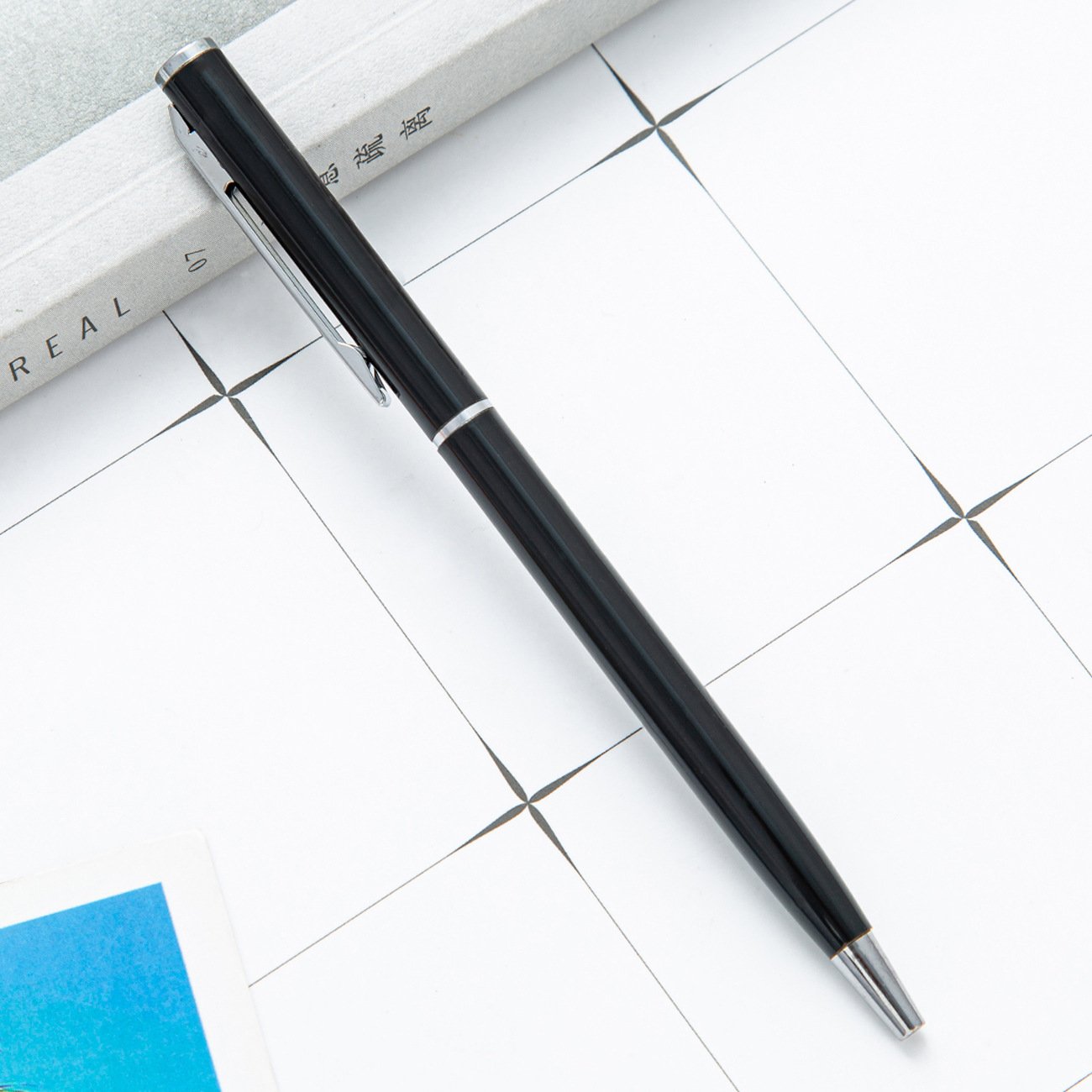 High Quality Metal business logo printing Pen Metal Black Gel ink Gift Promotions Customized Logo ballpoint Pen For hotel