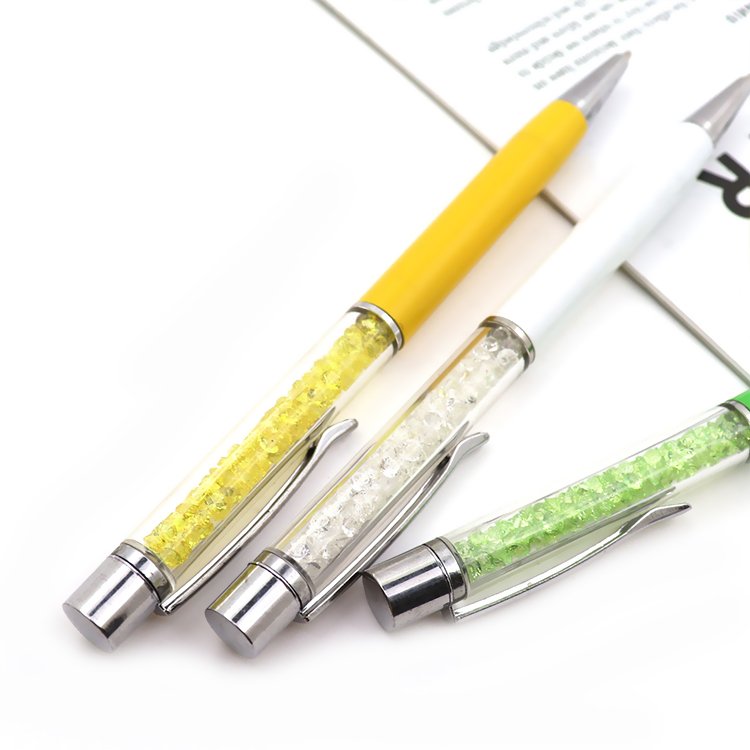 Hot selling branded sublimation white ball pens Press ballpoint pen mechanical luxury gold pen