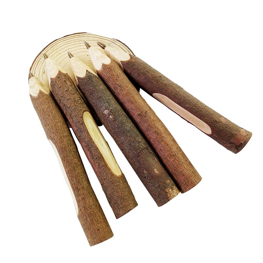 Vintage Wooden Pen Environmental Ballpoint Pen Twig Wood Signature Pen Wedding Gift Party Little Present Party Favors