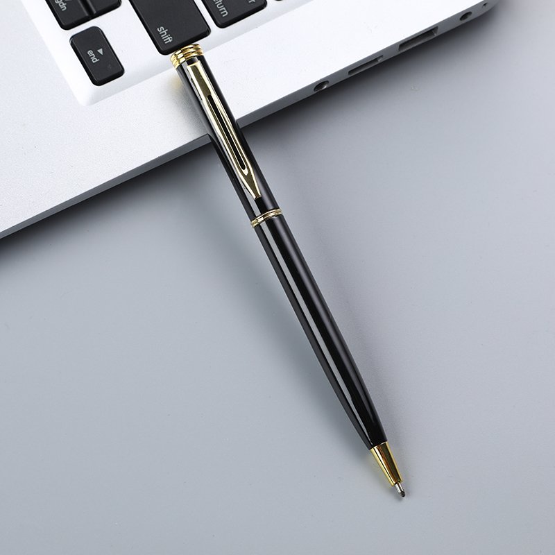 2024 New Hot Sale Business Metal Pen Slim Quality Giveaway Gifts Office Advertising Ballpoint Pen Customize Logo Boligrafo