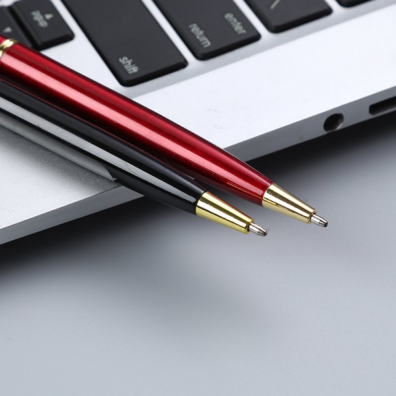 2024 New Hot Sale Business Metal Pen Slim Quality Giveaway Gifts Office Advertising Ballpoint Pen Customize Logo Boligrafo