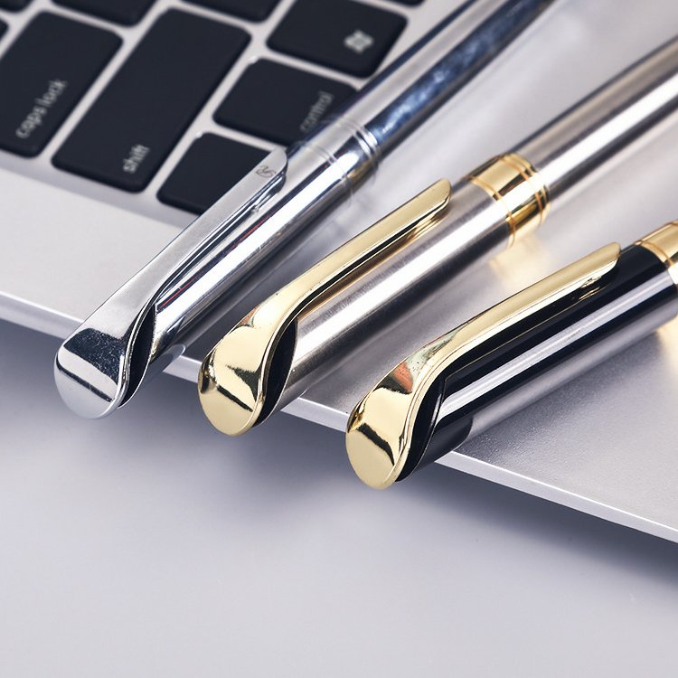 Luxury Black Business Custom Gift Metal Ballpoint Pen With Logo High Quality Elegant Ballpoint Pens